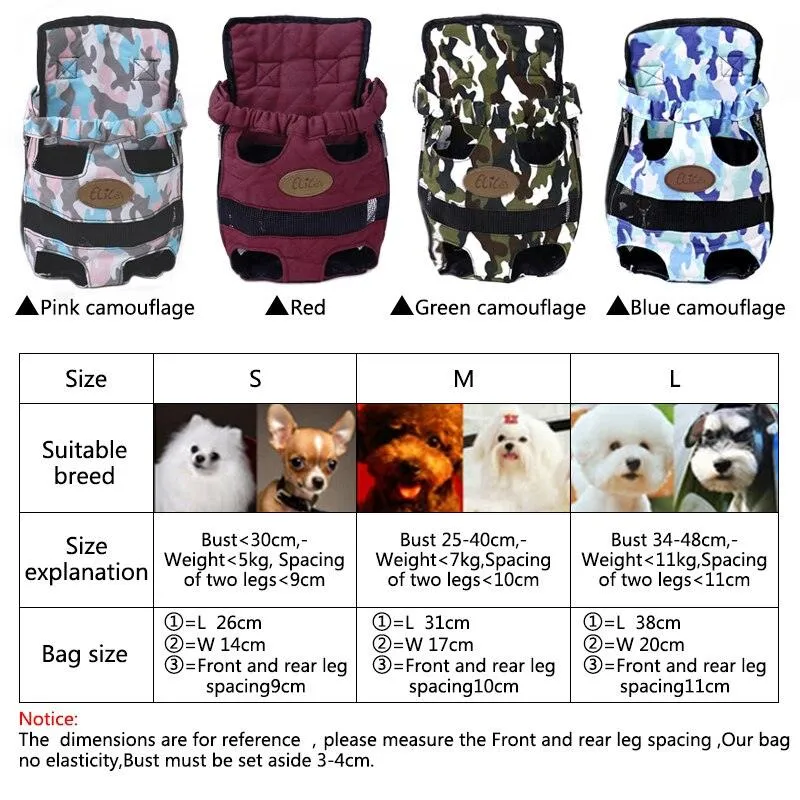 Adjustable Breathable Carrying Pet Backpack
