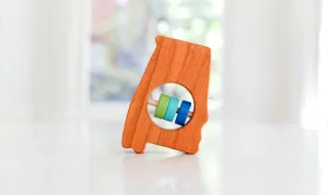 Alabama State Wooden Baby Rattle™