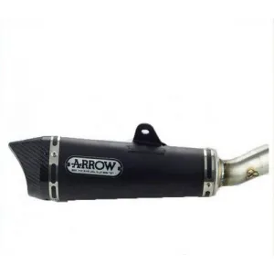 Arrow Hondacb125f'15/16 Homol.X-Kone Nichrom Silencer Carbon End Cap Steel Link Pipe For Arrow Collector And Link Pipe 51514xkn
