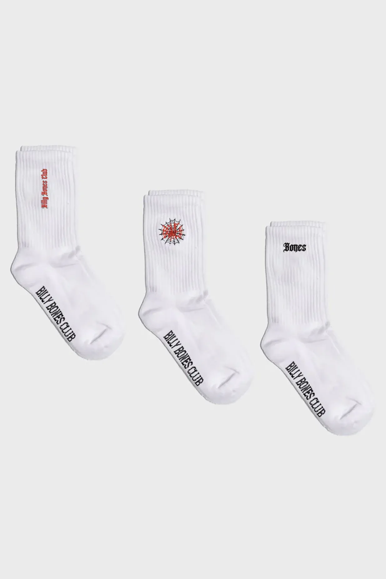 BILLY BONES CLUB BONES 1 PACK SOCKS - WHITE