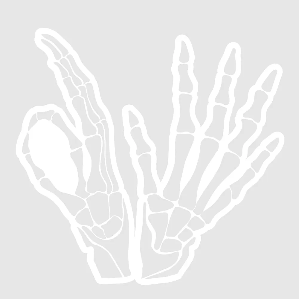 D5 BONES STICKER - 10CM