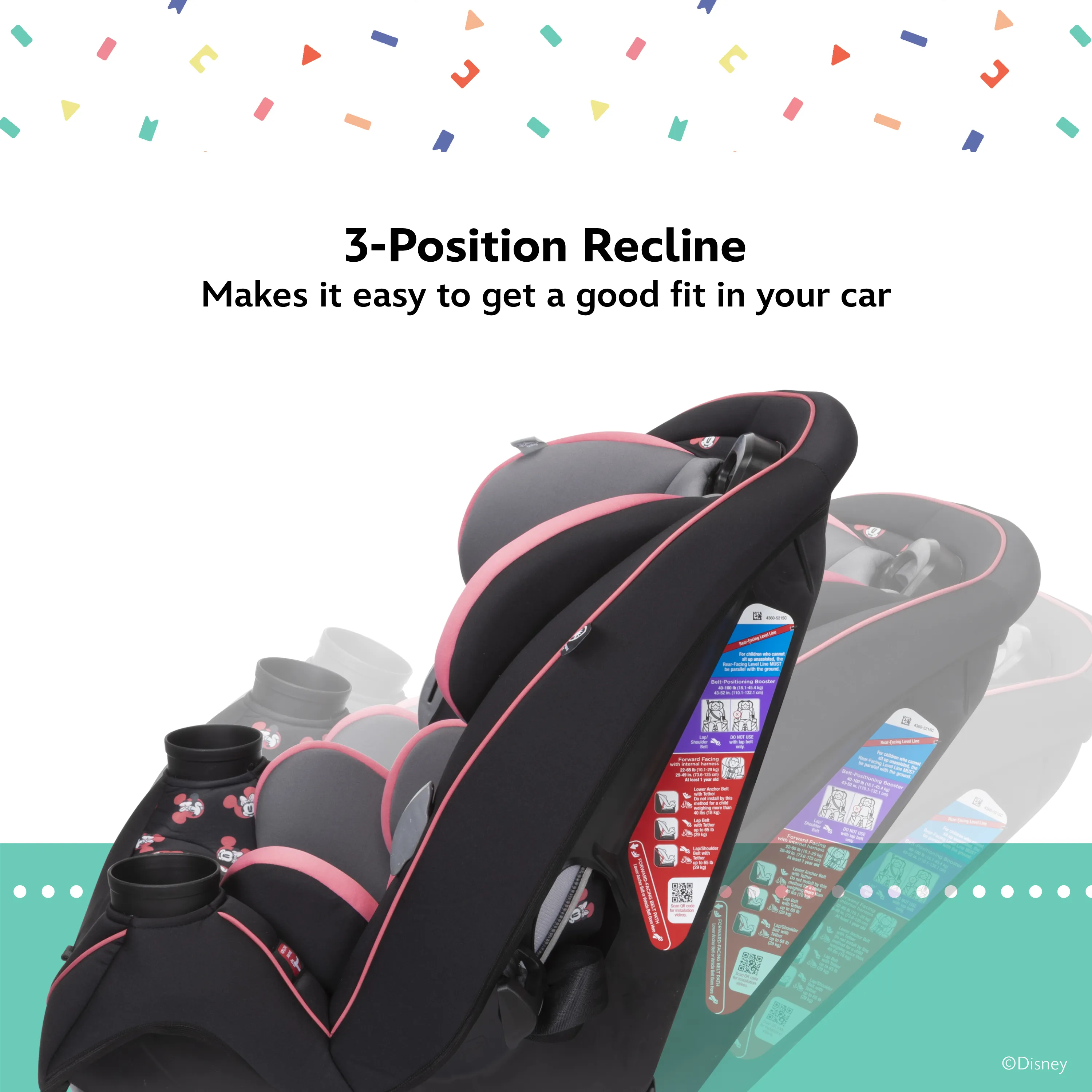 Disney Baby Grow and Go™ All-in-One Convertible Car Seat