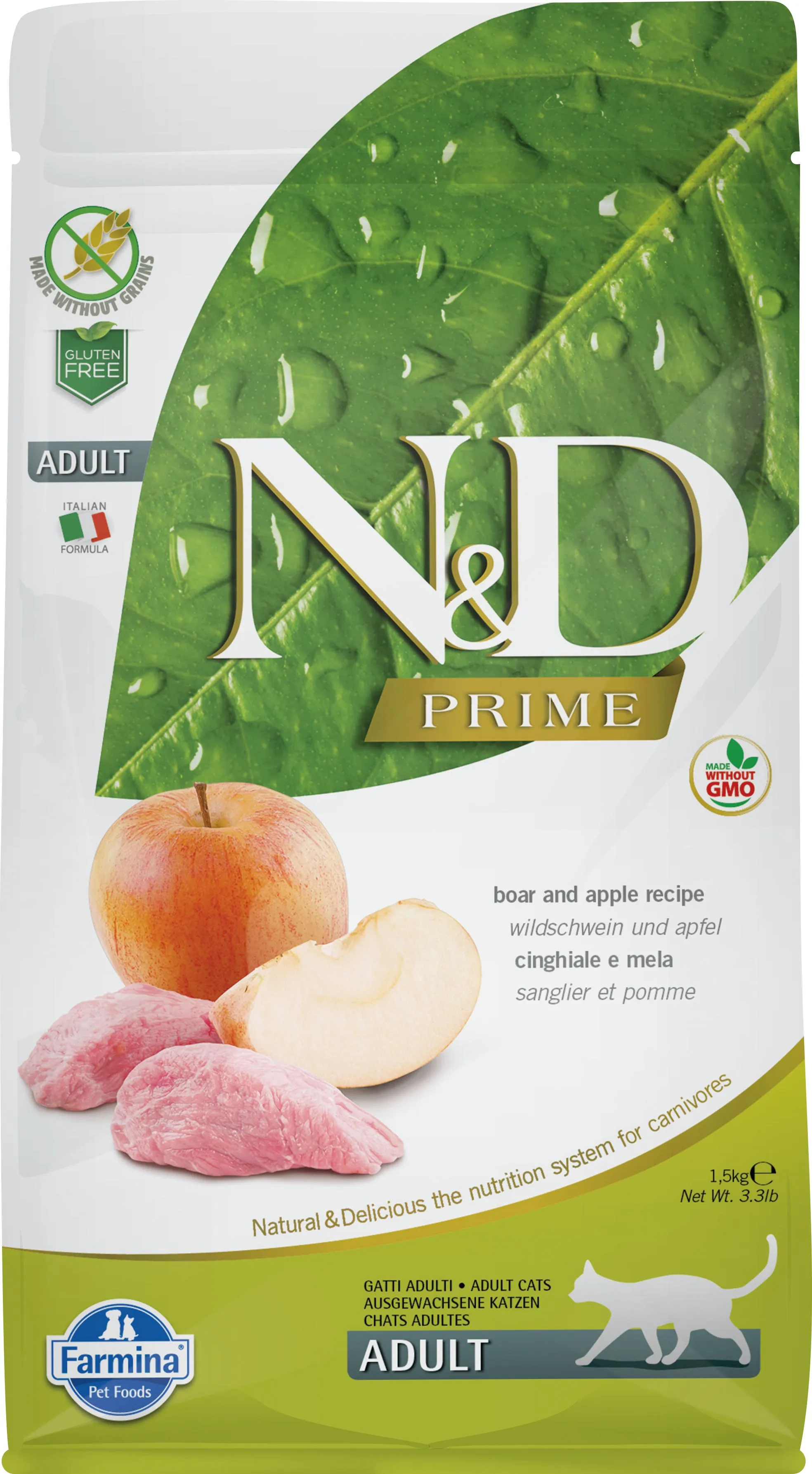 Farmina Prime Boar& Apple Adult Cat Food