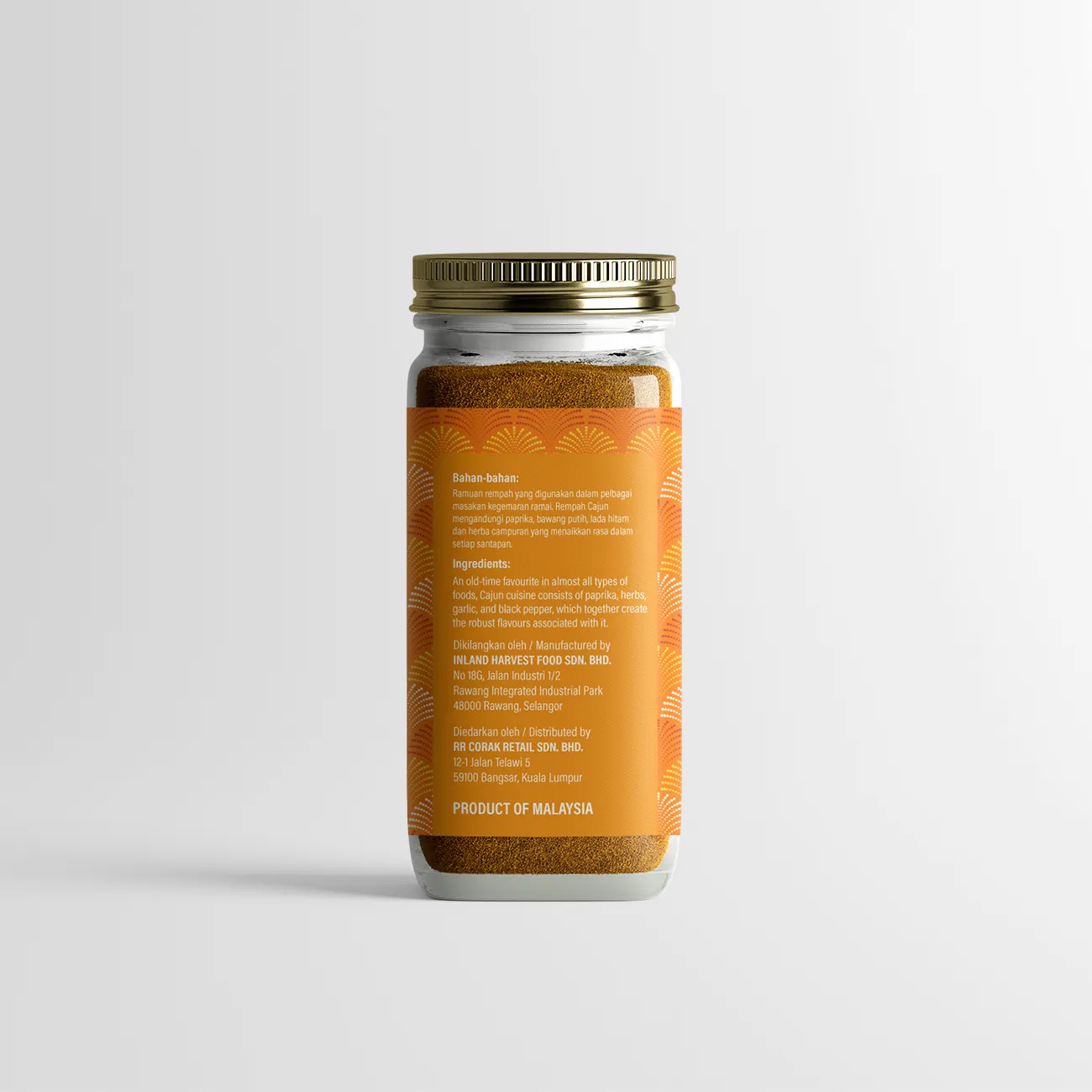 Kesidang Seasoning 50g Jar: Cajun Spice