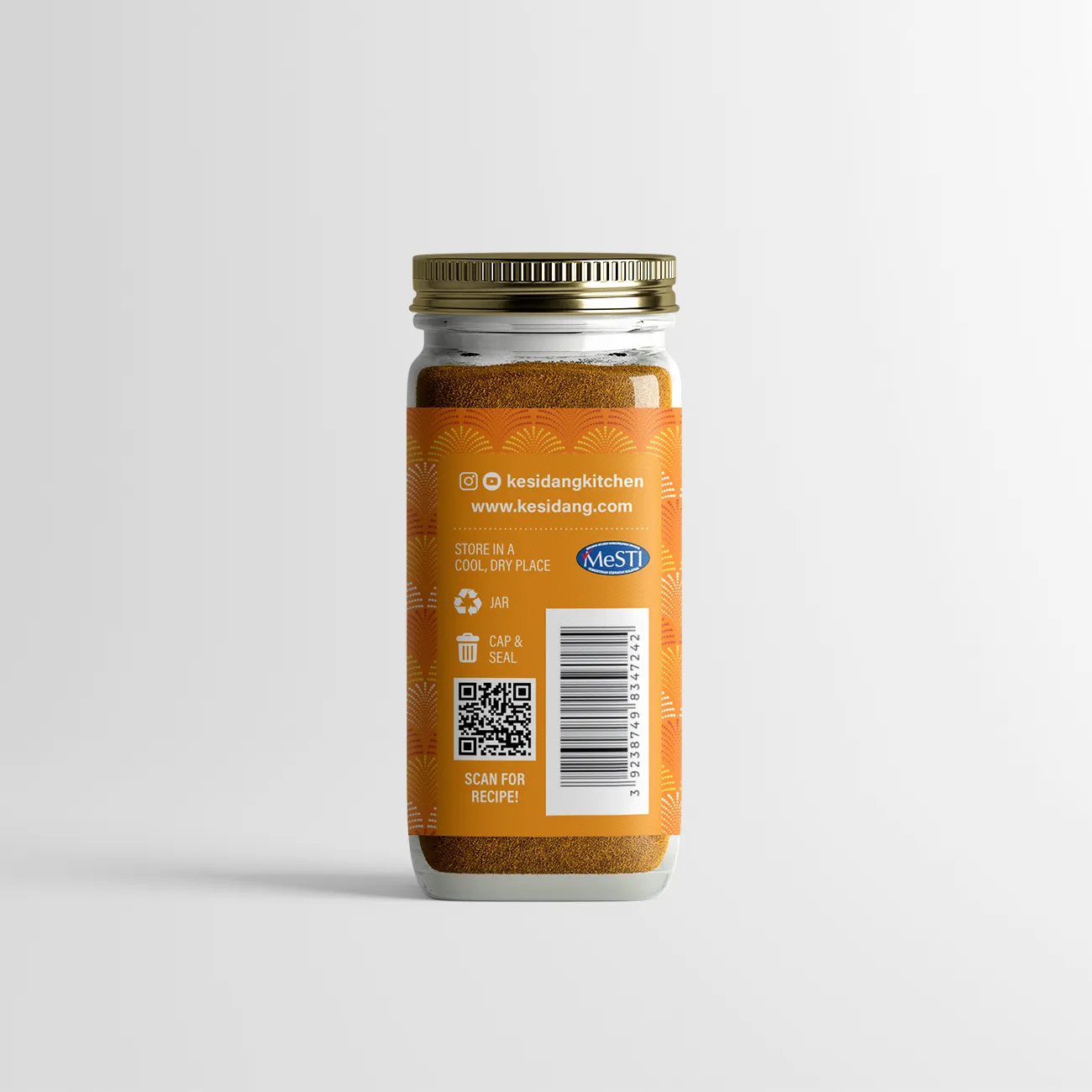 Kesidang Seasoning 50g Jar: Cajun Spice