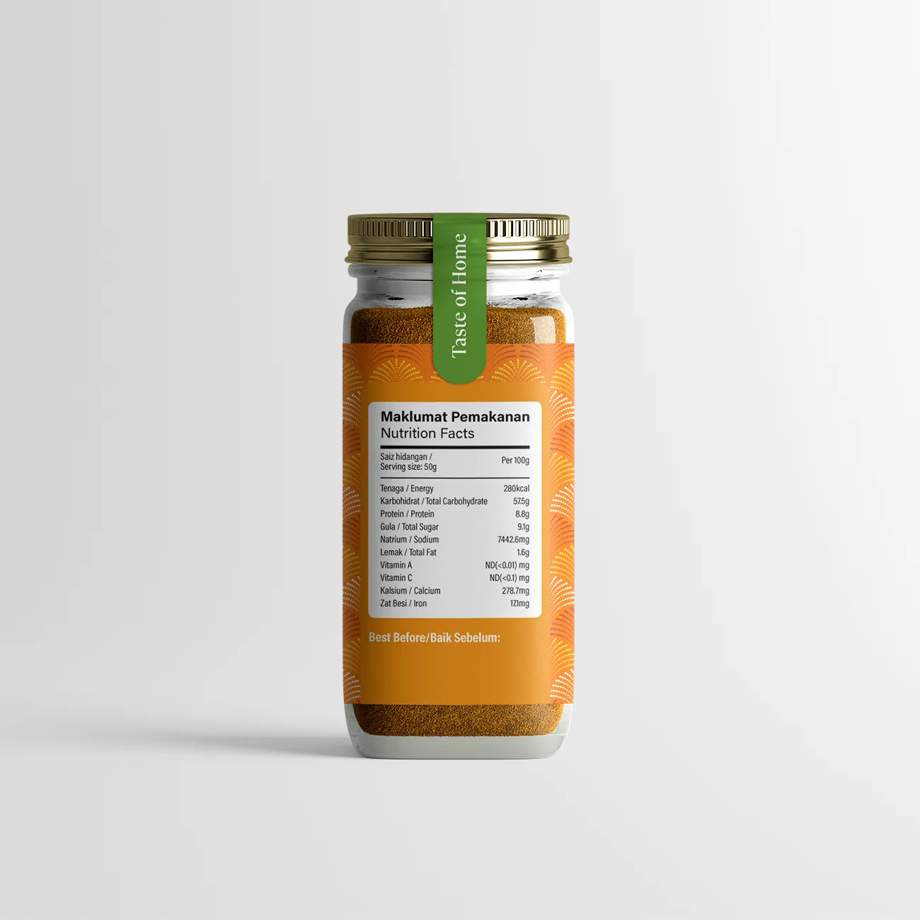 Kesidang Seasoning 50g Jar: Cajun Spice