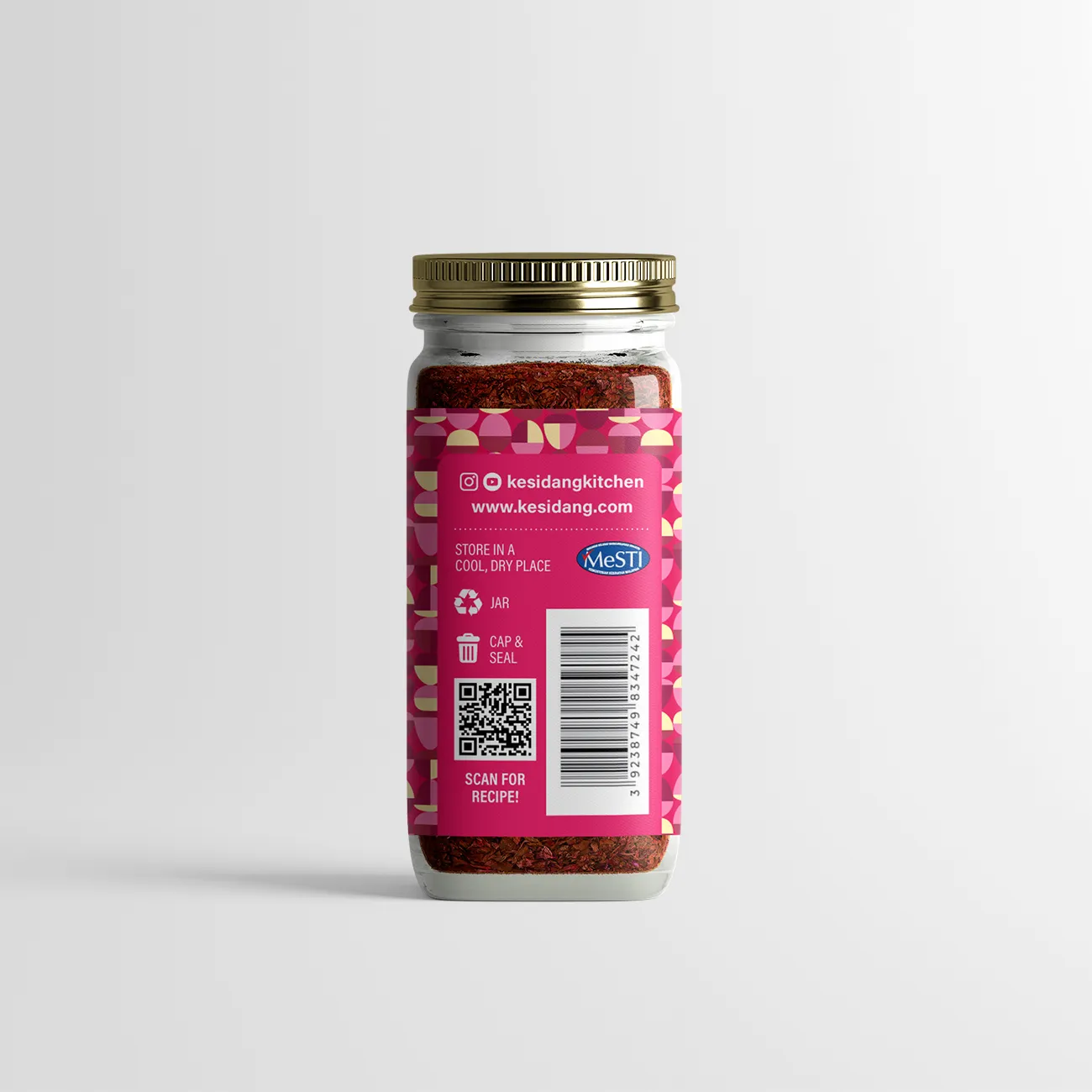 Kesidang Seasoning 50g Jar: Chili Flakes