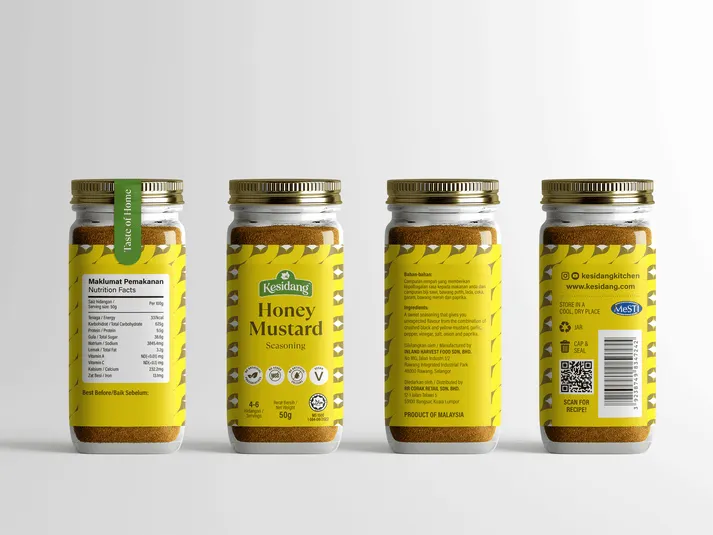 Kesidang Seasoning 50g Jar: Honey Mustard