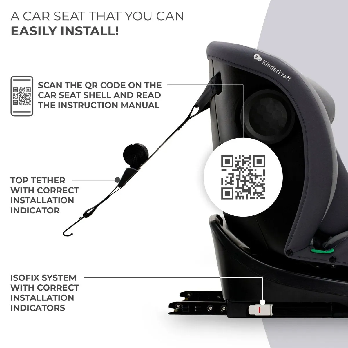 Kinderkraft I-GROW Car Seat i-Size