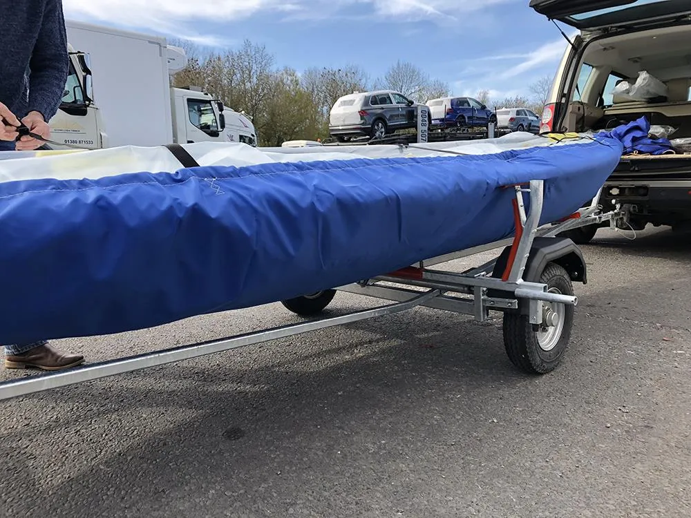 Laser 1 Boat Cover Package  - PVC Grey Top Cover and Nylon Undercover Package