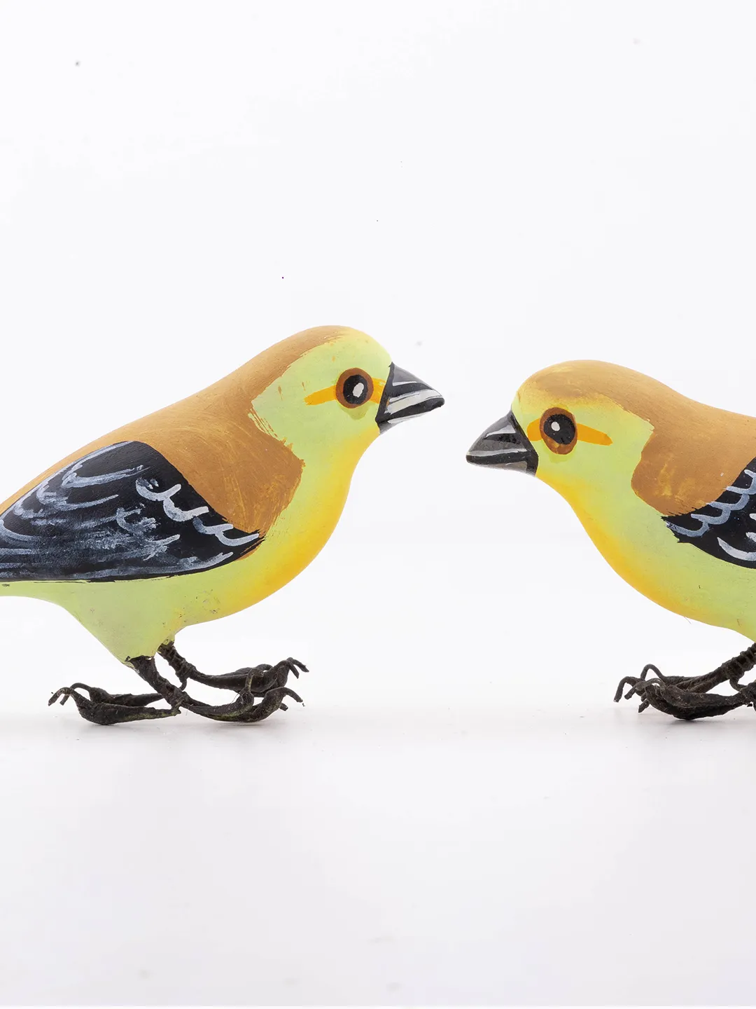 Marshall Ayora Paper Mache Birds Set of 2
