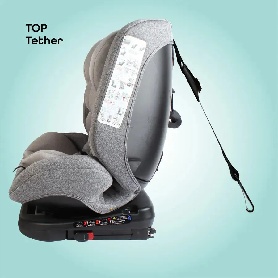 Moon Rover Baby/Infant Car Seat Group (0 ,1,2,3) 360° Rotate - Grey