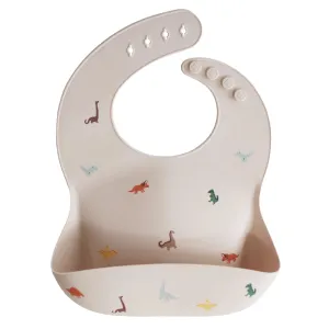 Mushie Dinosaurs Silicone Bib