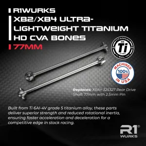R1WURKS Fits XB2/XB4 Ultra-lightweight Titanium HD CVA Bones, 77mm
