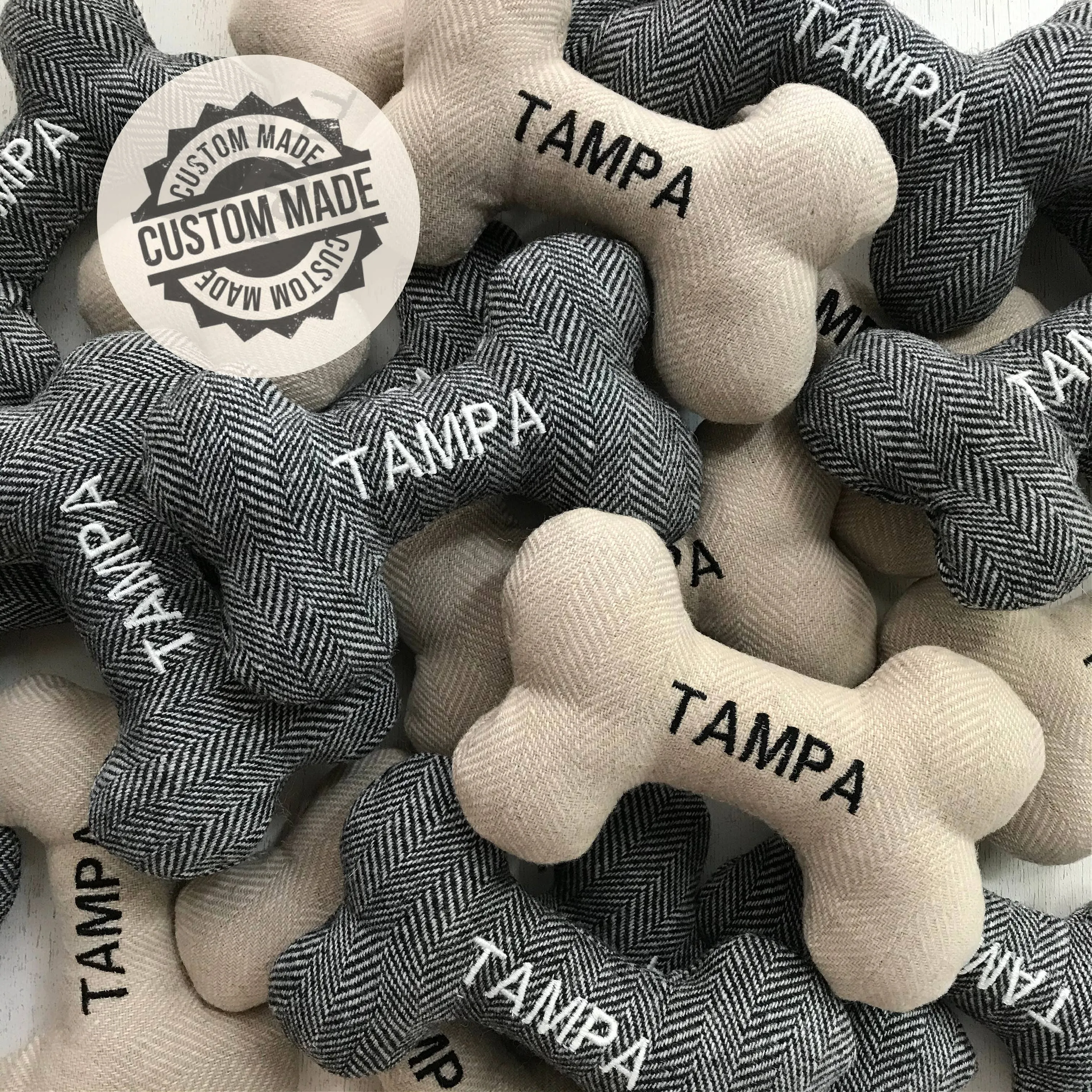 Rooterville Tweed Dog Toy Four Sizes-TOUGH, ECO-FRIENDLY, MADE IN THE USA
