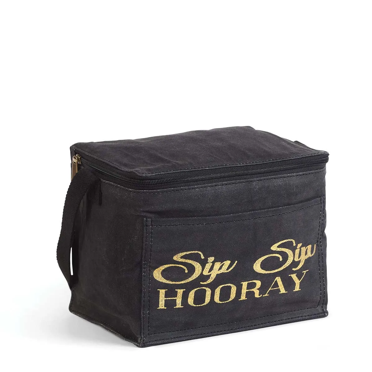 Six Pack Graphic Cooler "Sip sip Hooray!" by Mona B.