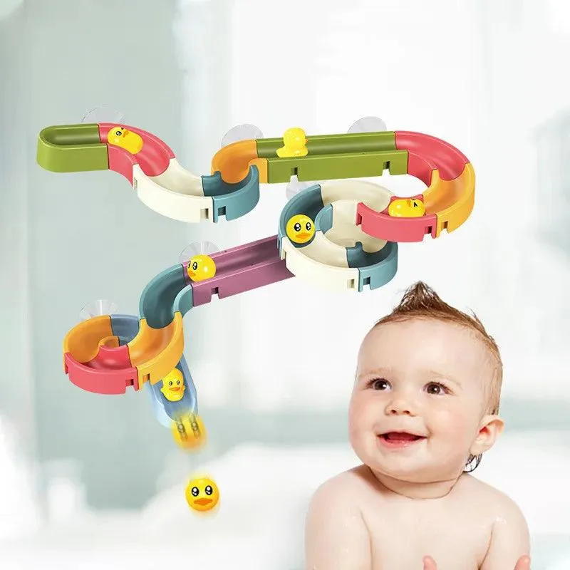 Splash & Play: DIY Marble Race Run Bath Toy Set