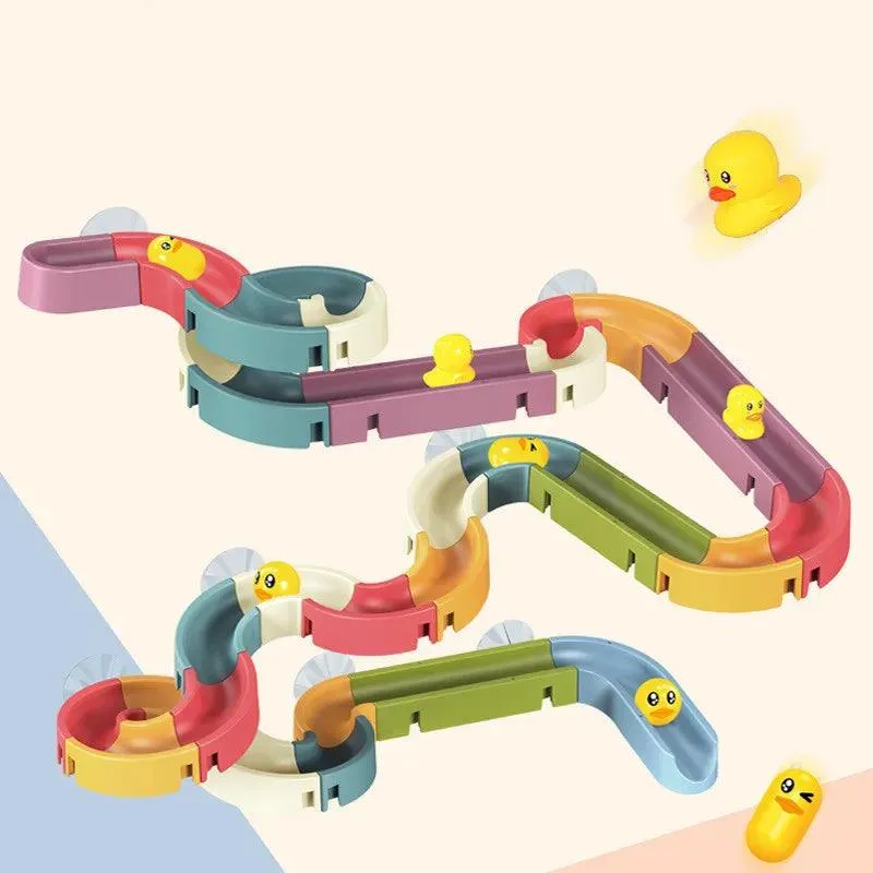 Splash & Play: DIY Marble Race Run Bath Toy Set