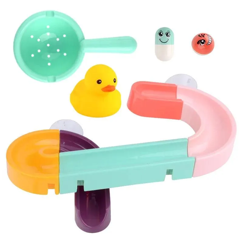 Splash & Play: DIY Marble Race Run Bath Toy Set